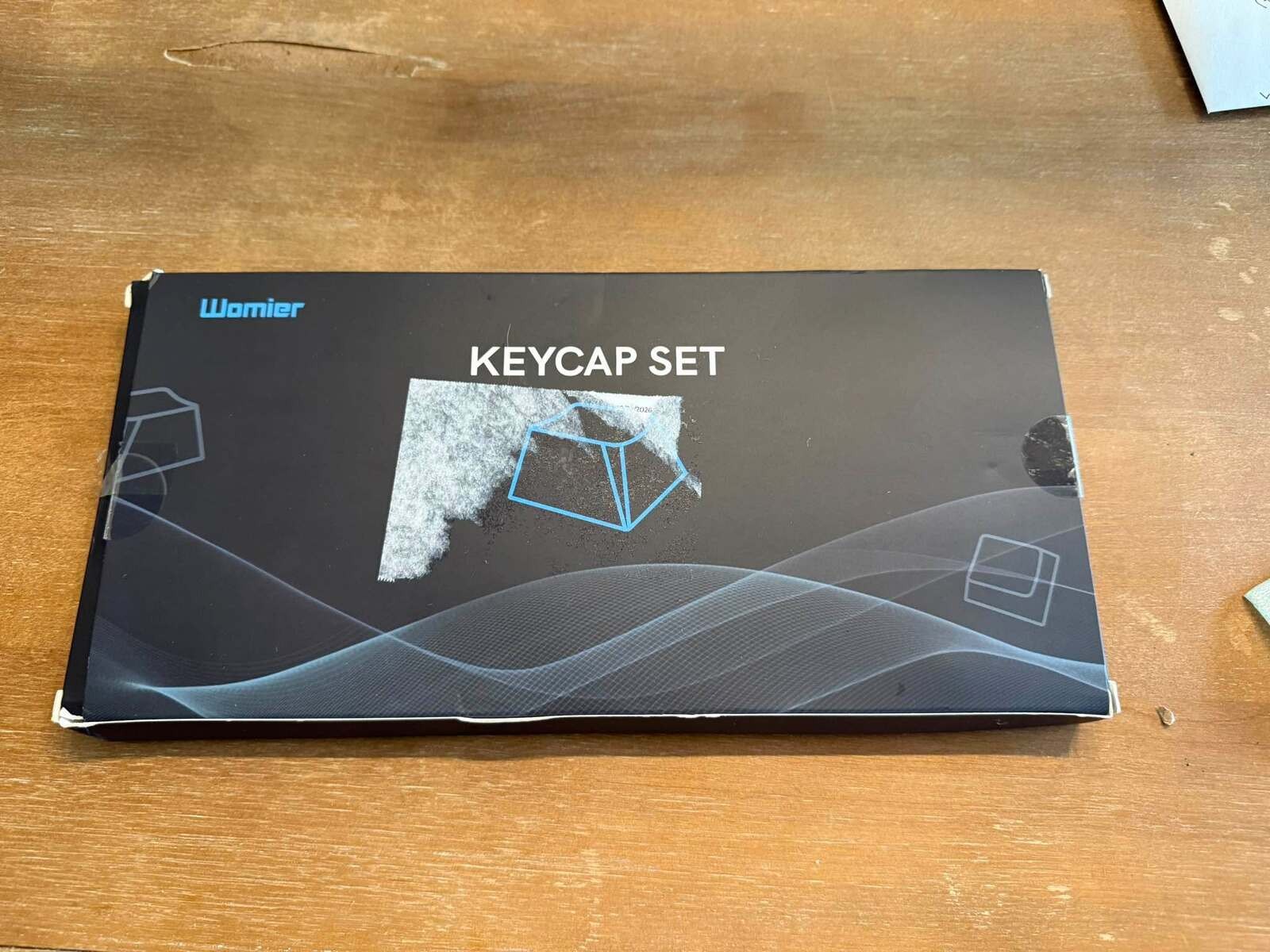 Womier Low-Profile Mechanical Keyboard Keycap Set – White, Gray & Black