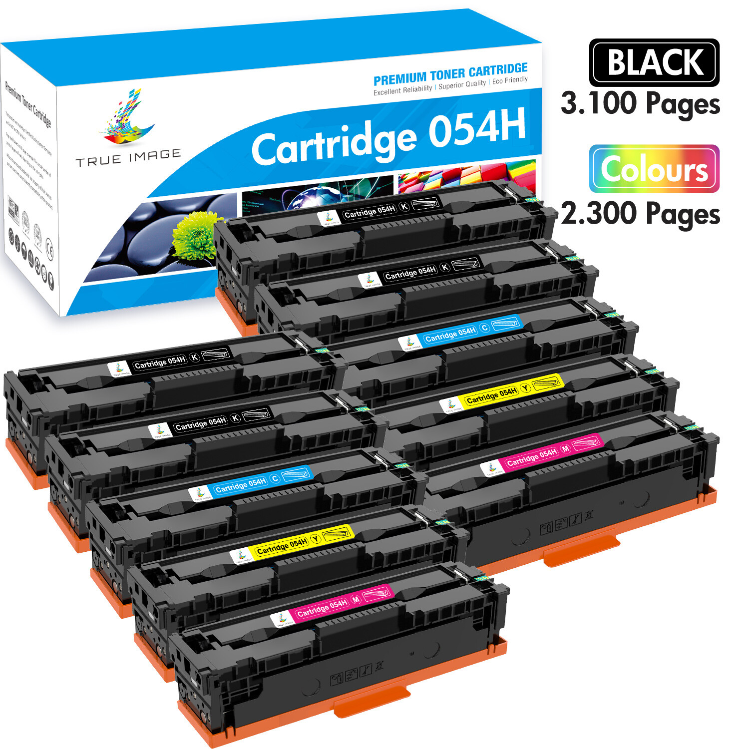 10x High Yield 054H toner for Canon Color Imageclass MF641Cdw MF42Cdw MF644Cdw