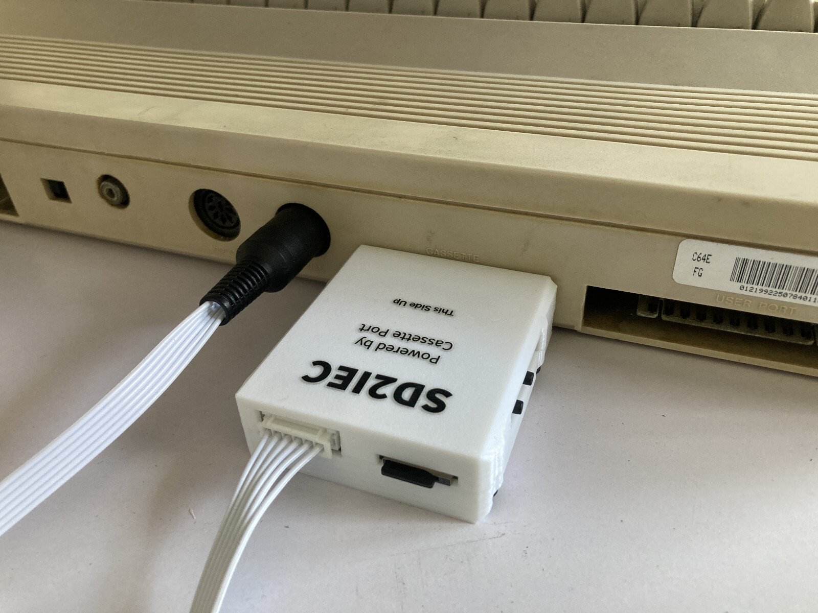 Commodore 64 Micro SD Card Reader SD2IEC Powered By Cassette Port