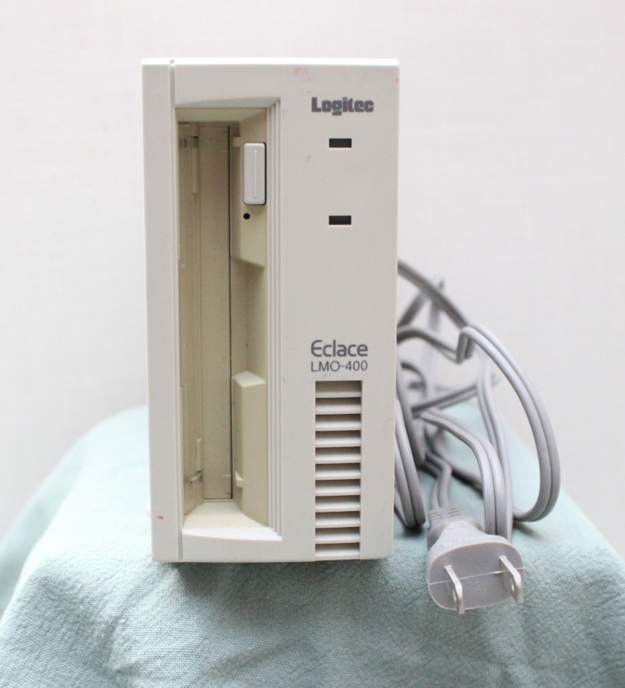 Logitec Eclace LMO-400 External Magneto Optical MO SCSI Drive Japan 