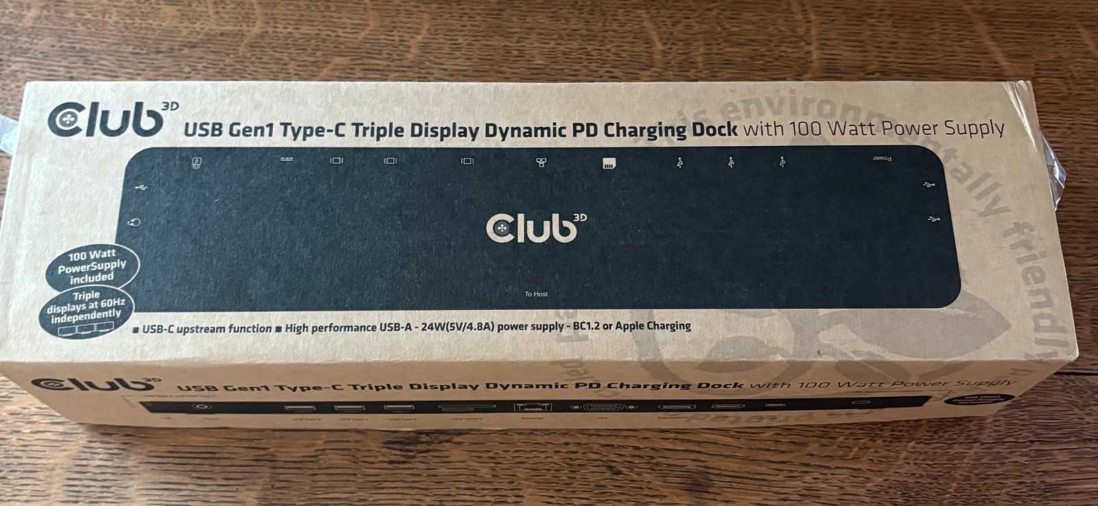 Club USB Genl Type C Triple Display Dynamic PD Charging Dock - New