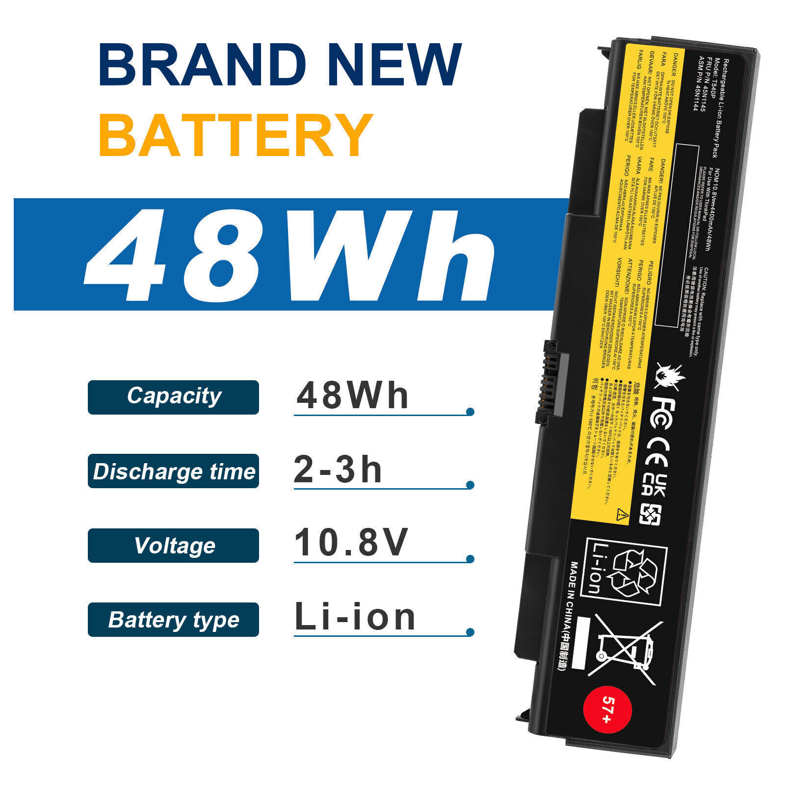 6/9Cell Battery For Lenovo Thinkpad T540P Series 45N1144 45N1150 45N1161 0C52863