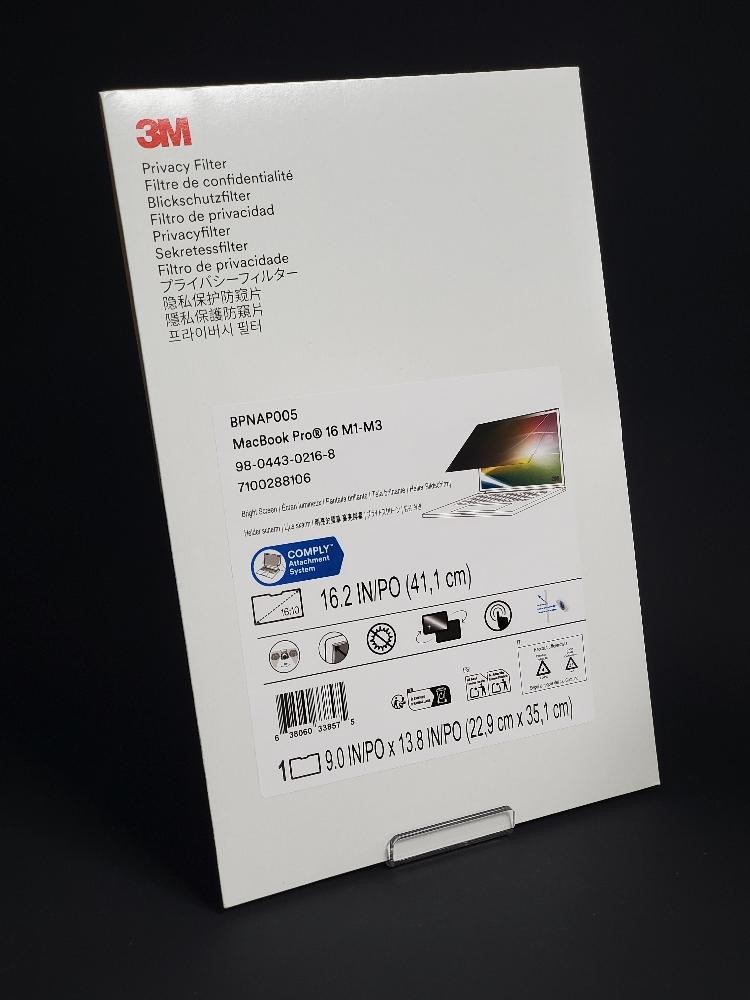 3M Bright Screen Privacy Filter for MacBook Pro 16 M1 M2 M3 M4 16:10 BPNAP005