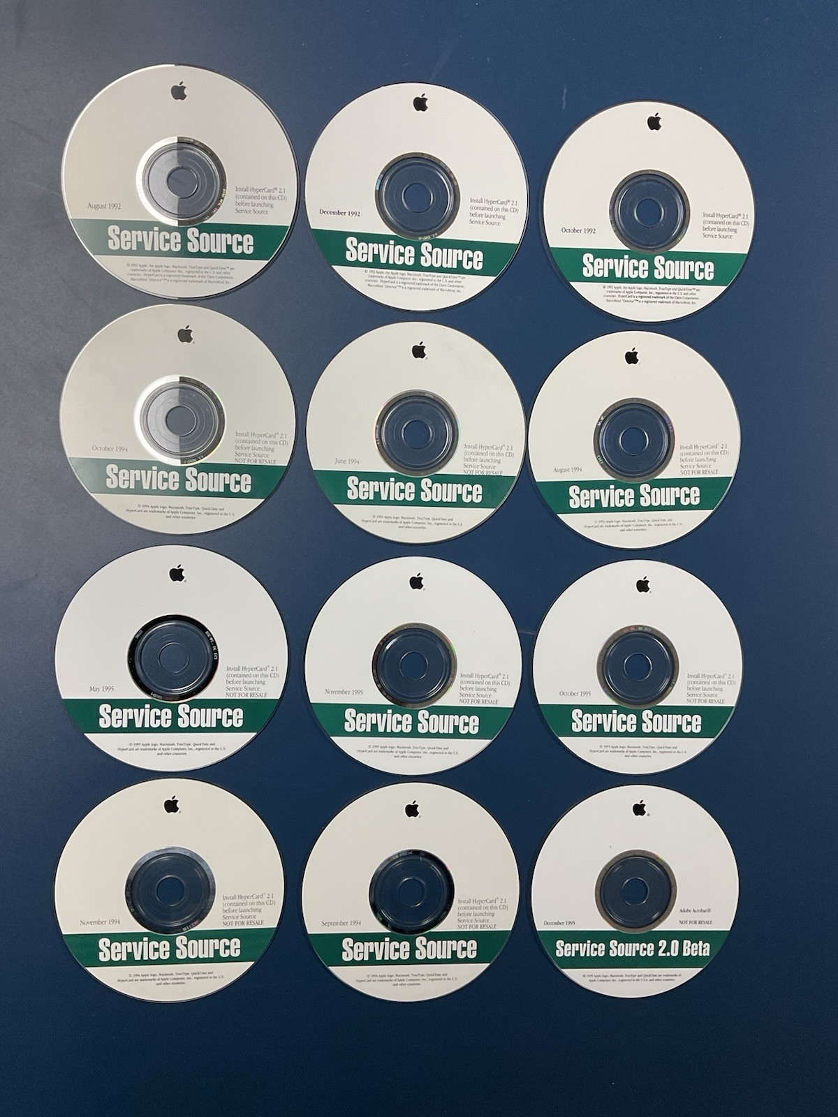 Vintage 1990’s Apple Computer Authorized Service CD’s Set 12 Tech Procedures