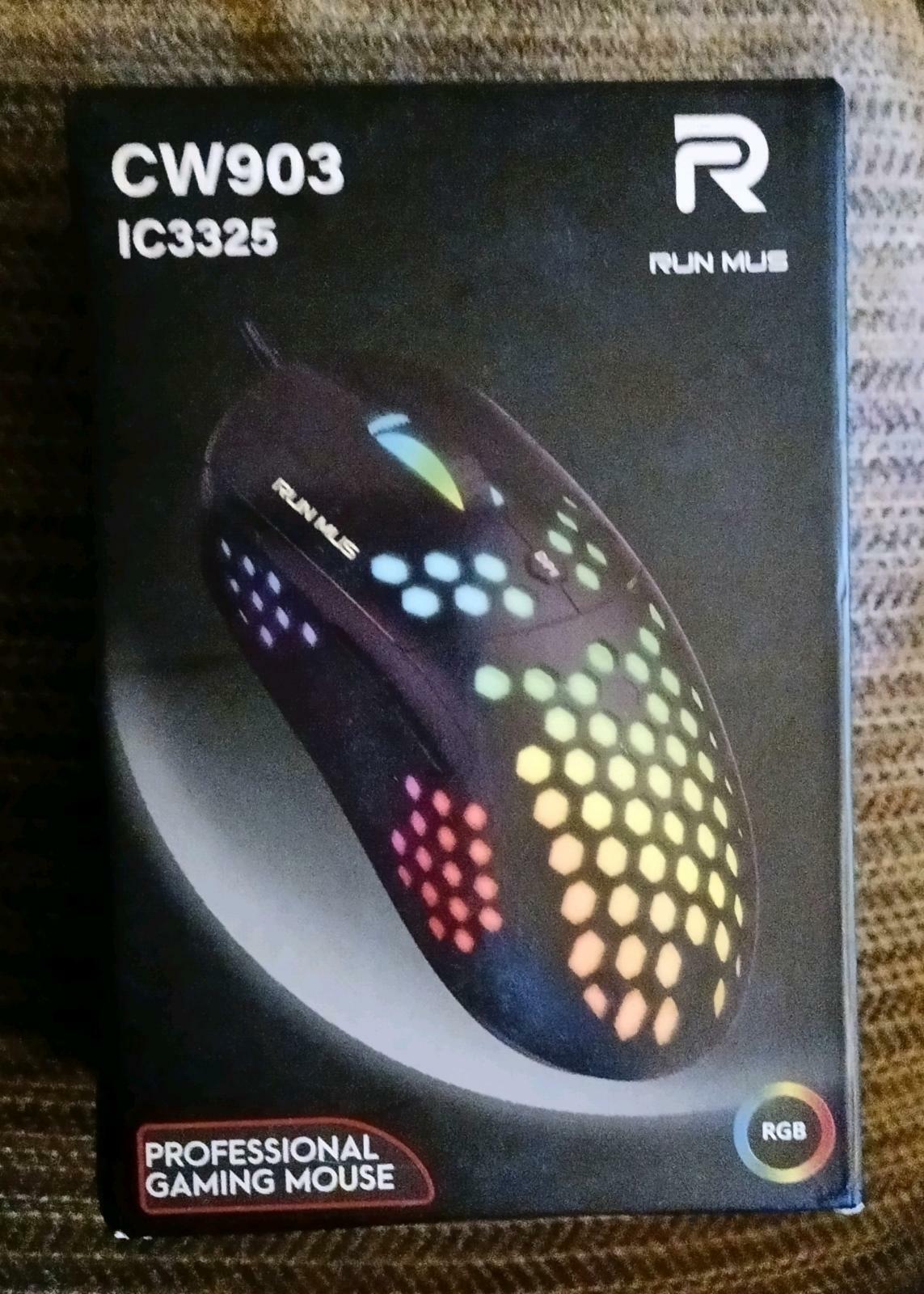 Run Mus CW903 Pro Gaming Mouse with RGB