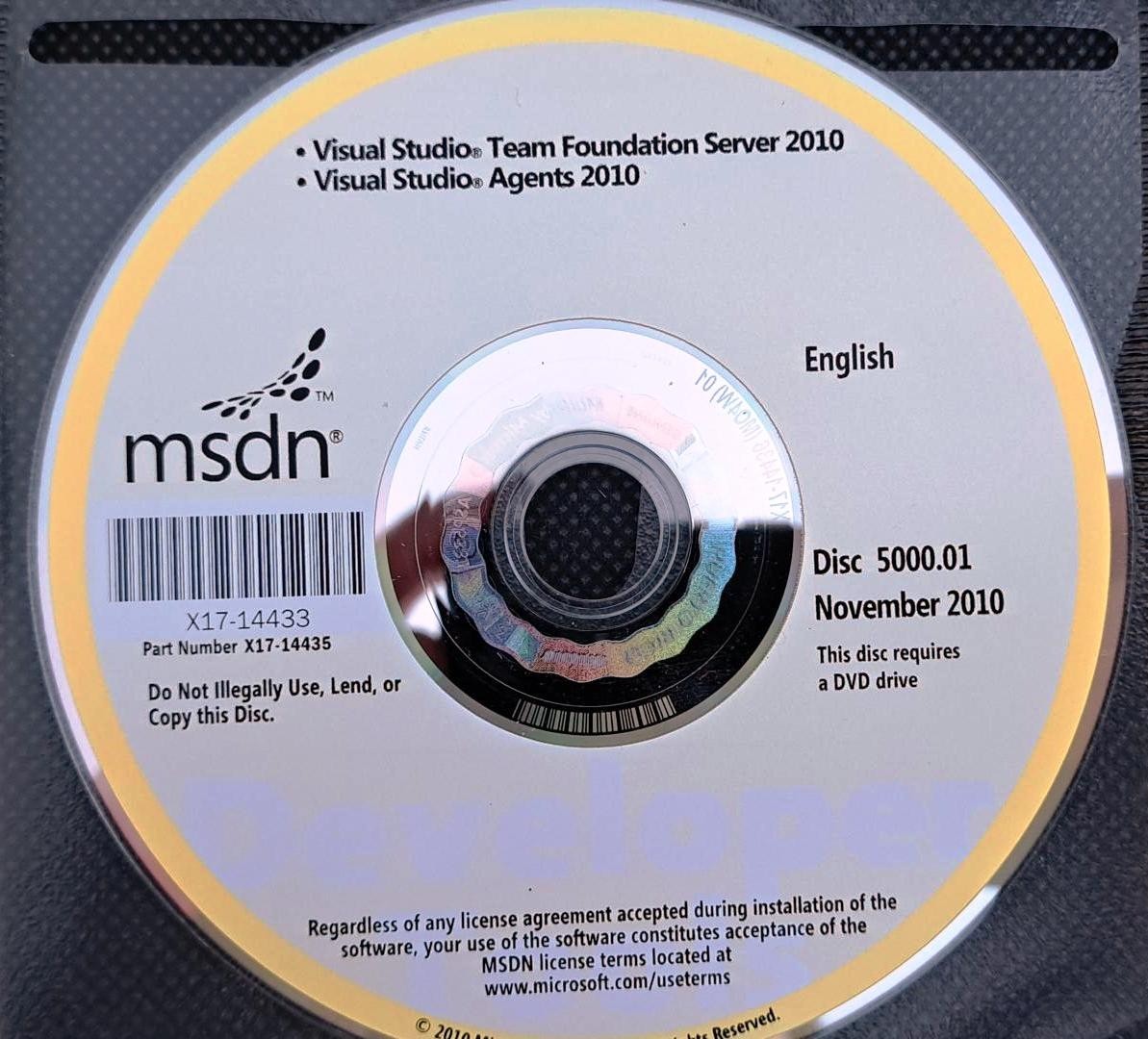 Microsoft Visual Studio Team Foundation Server 2010 & Agents w/ License