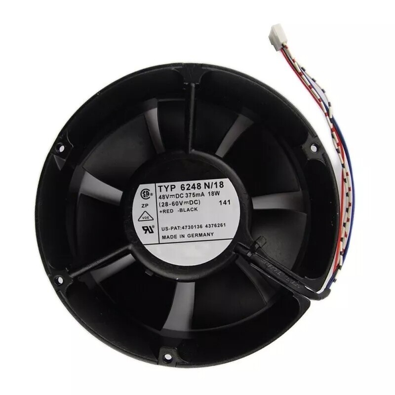 Replacement For TYP 6248N/18 48V 375mA 18W Cooling Fan Inverter Fan High Quality