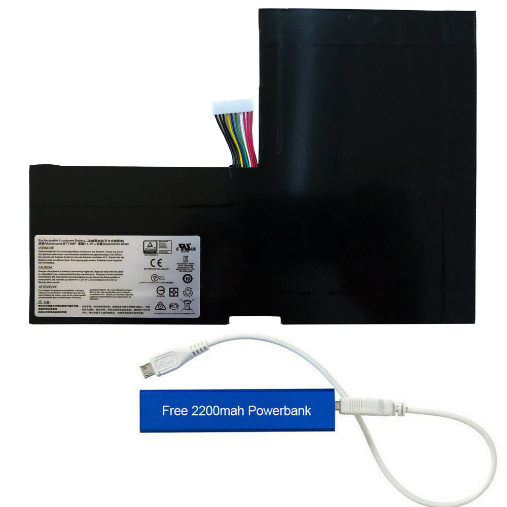 NEW BTY-M6F  REPLACEMENT BATTERY FOR MSI GS60 2PC 2PE 2PL 2QD 6QC 6QE 52.89WHR