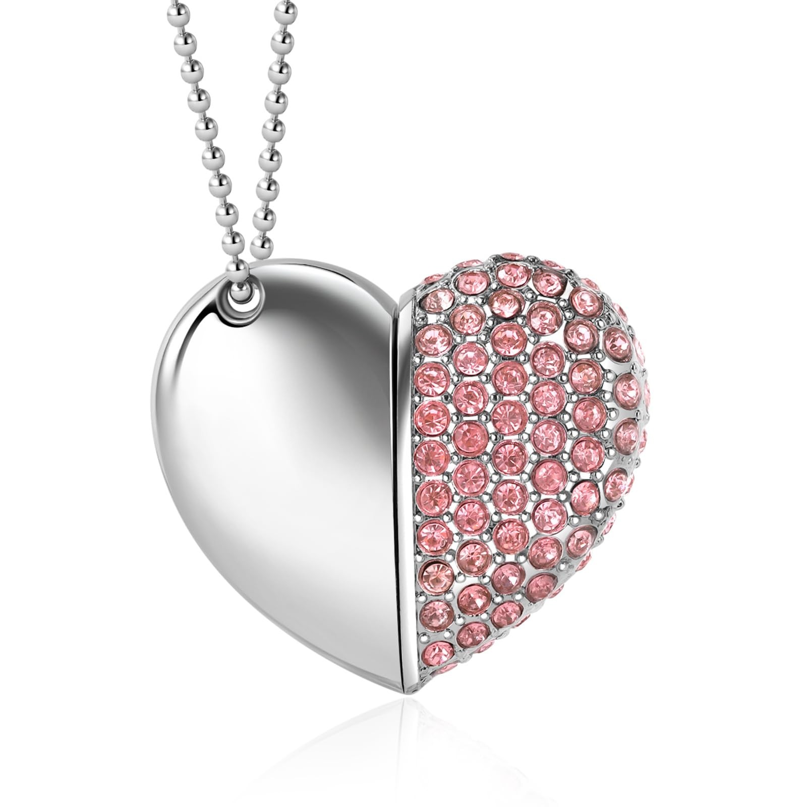 USB 2.0 Flash Drive,Cute Romantic Heart Shape USB Memory Stick,Thumb Drive fo...
