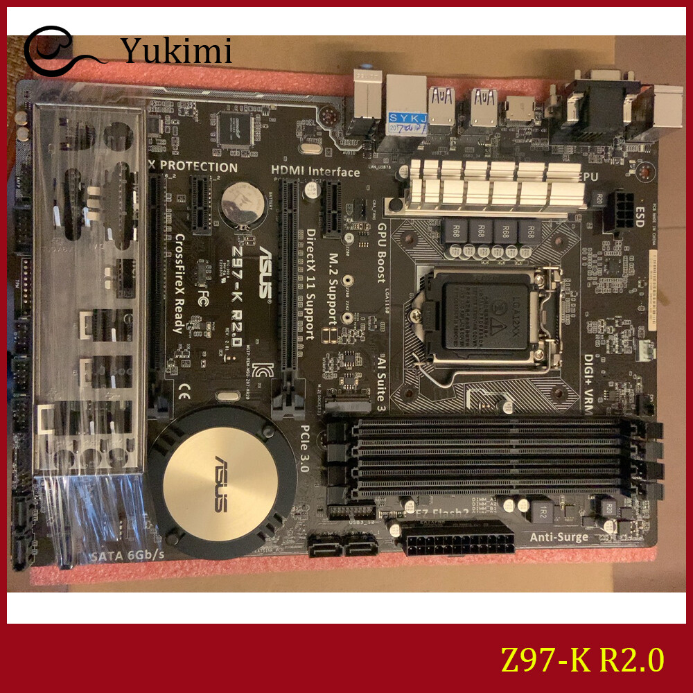 FOR ASUS Z97-K R2.0 DDR3 LGA 1150 HDMI DVI VGA 32GB Motherboard Test OK