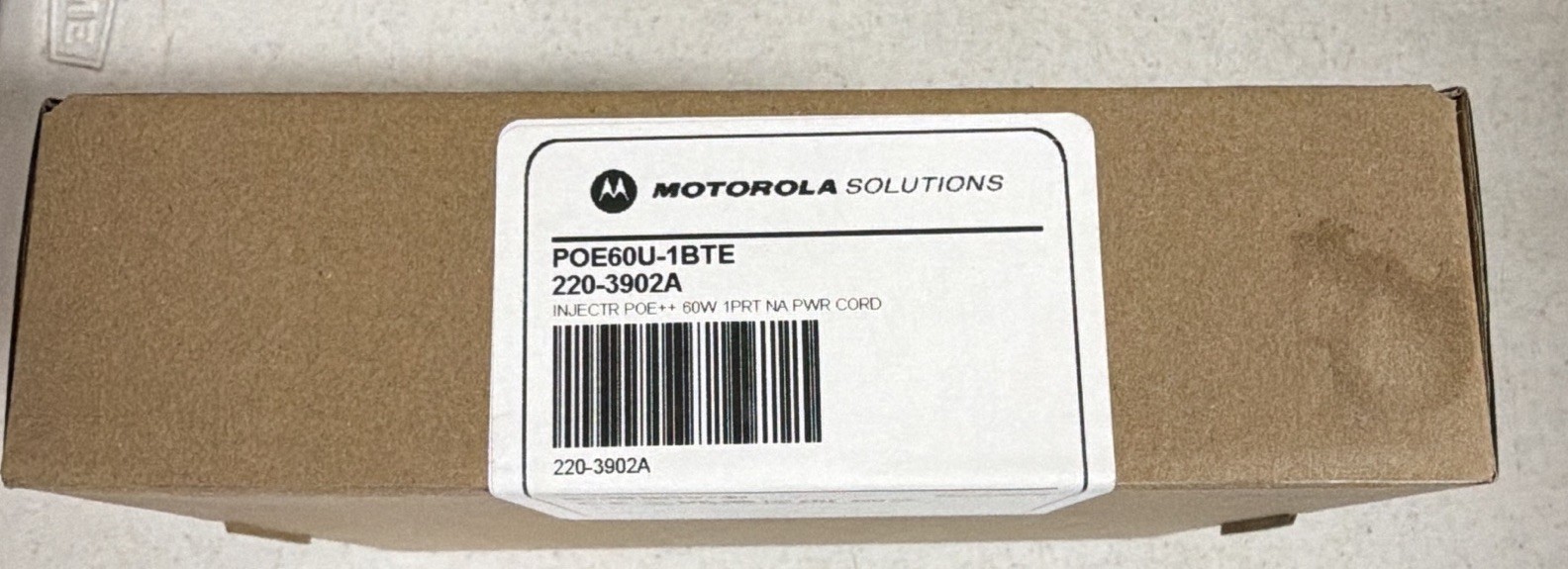 Motorola Solutions POE60U-1BTE 60W PoE++ Injector Brown 220-3902A