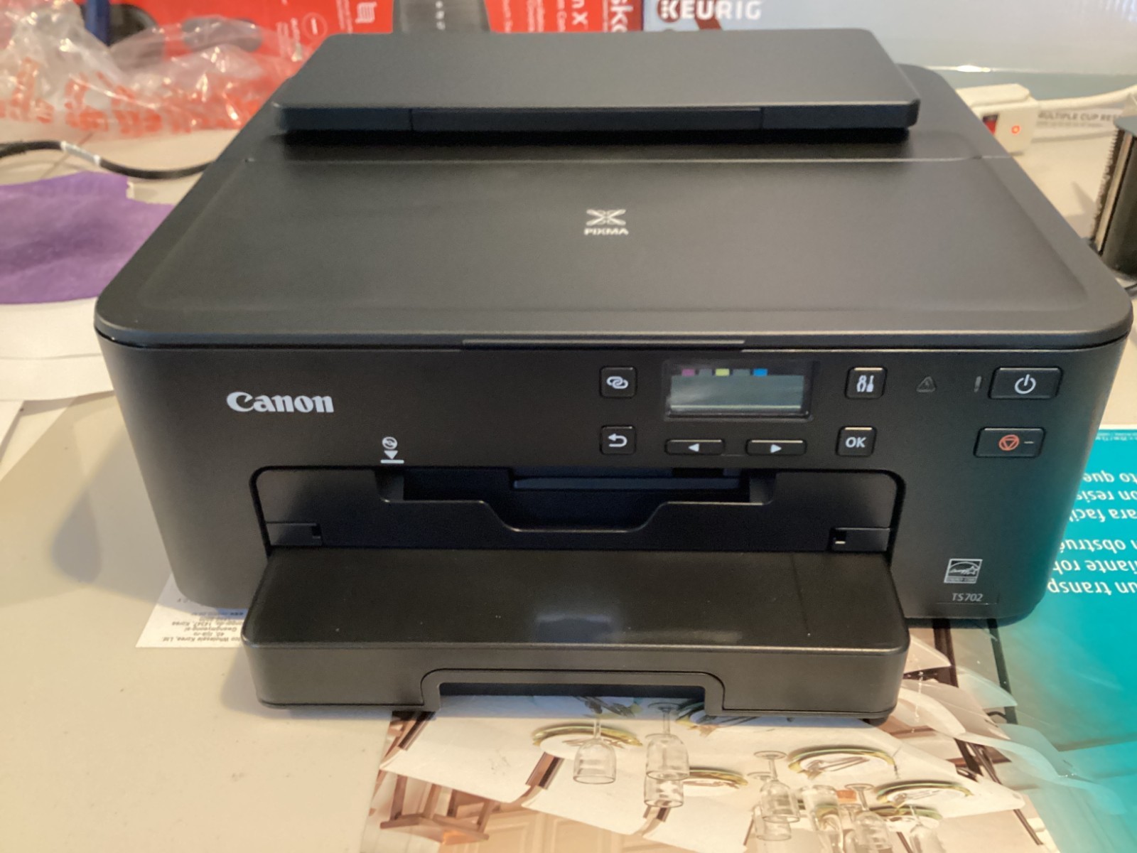 Canon PIXMA TS702 Wireless Single Function Printer Mobile Printing with AirPrint