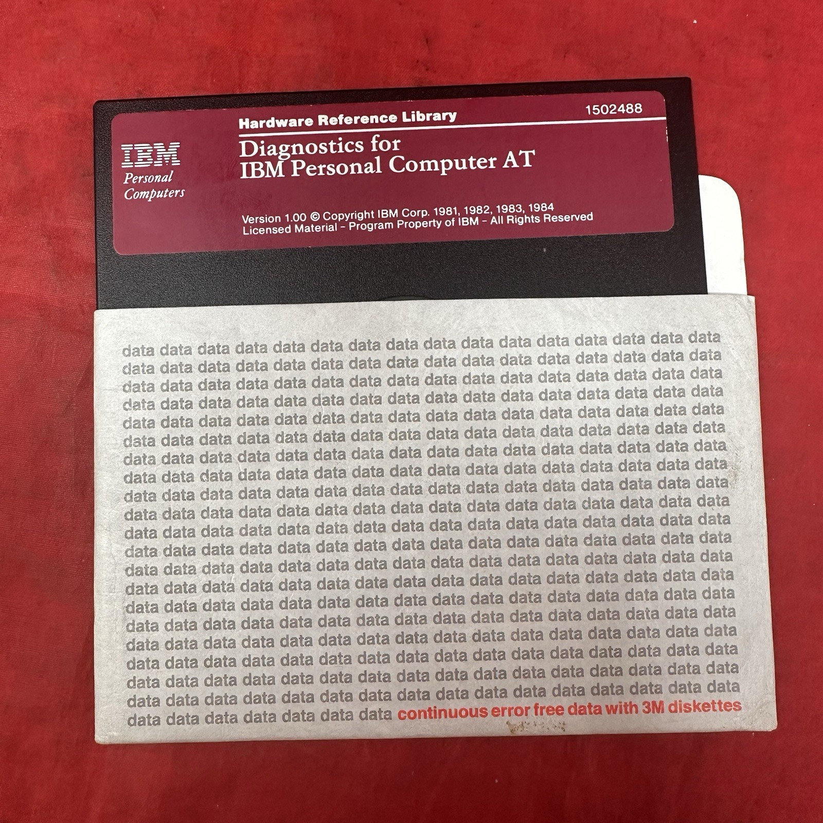 VTG IBM Personal Computer AT Diagnostics 5.25" Floppy Disk Ver 1.0 1502488