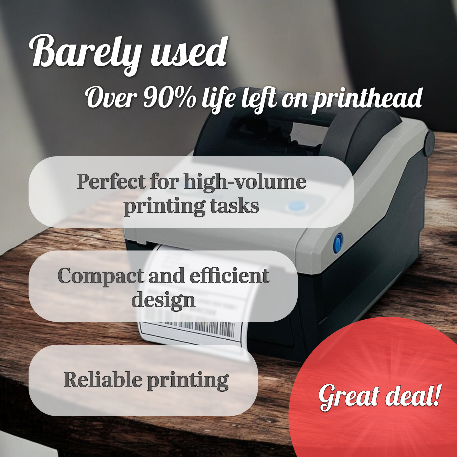 MINT SATO CG412DT Direct Thermal Label Printer 300dpi USB LAN 🔥 1 YR WARRANTY