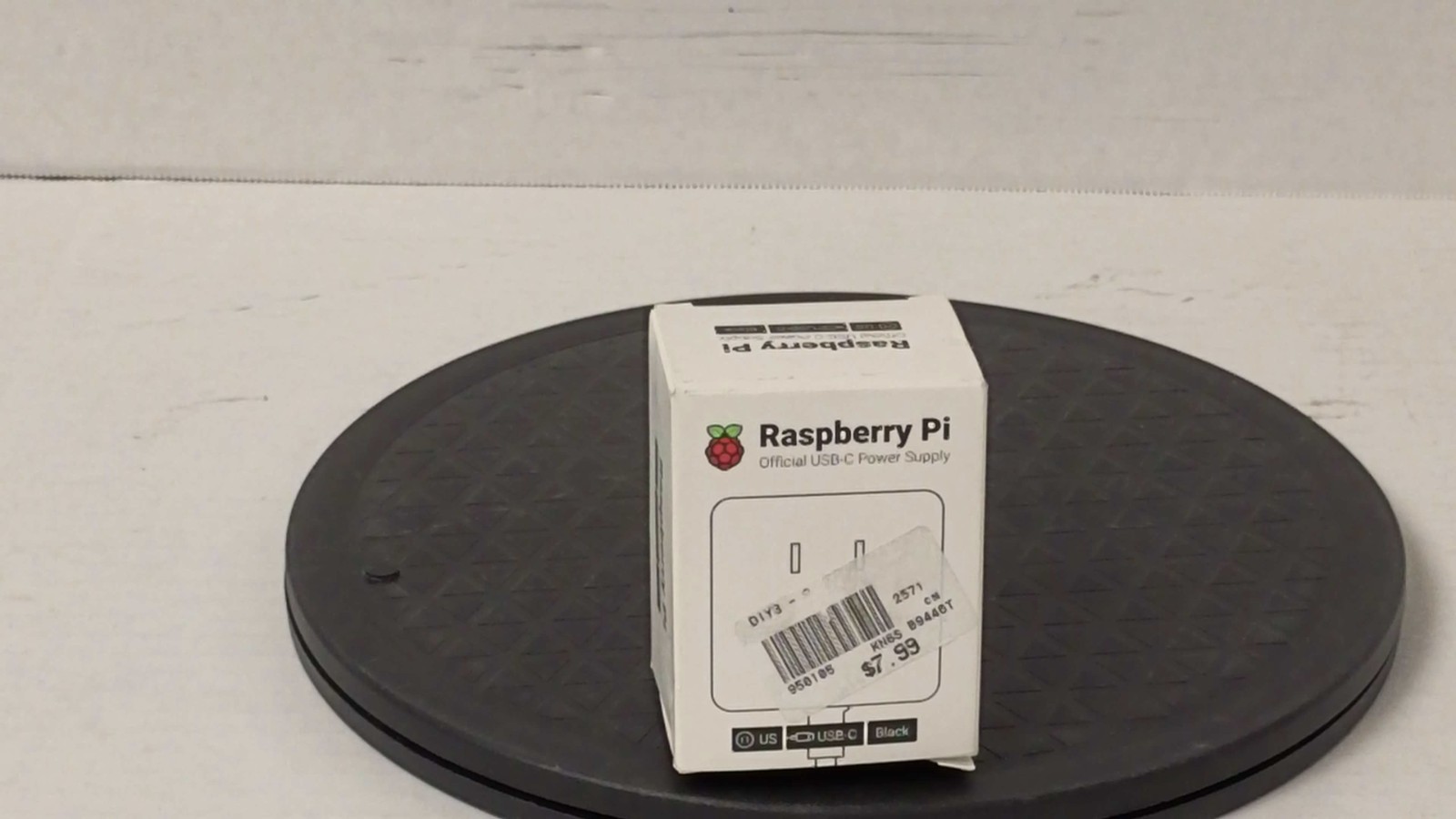 Raspberry Pi USB-C Power Supply, Black, 15.3W