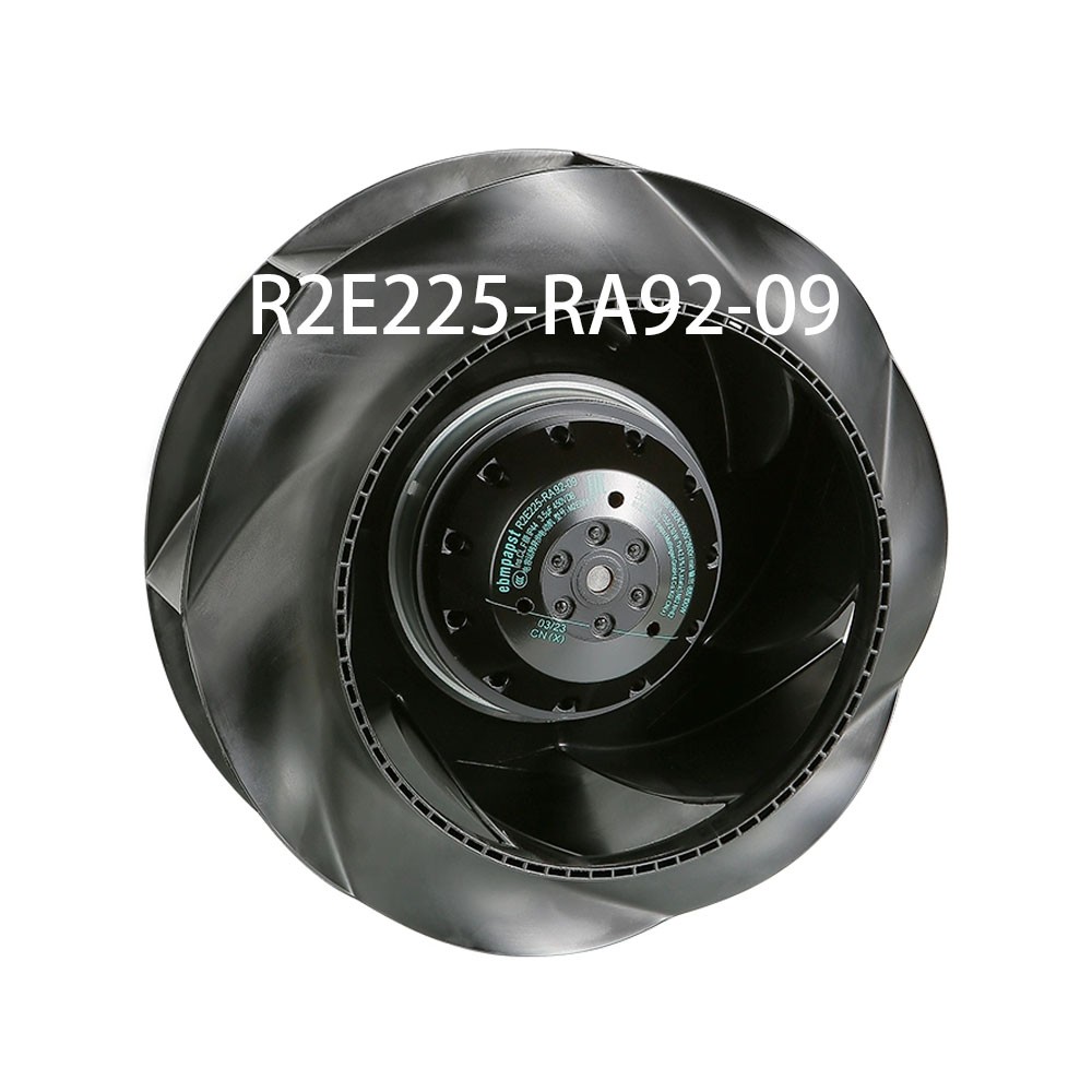 New in box Ebmpaps High-Airflow Centrifugal Fan R2E225-RA92-09 230V 210W 225*99
