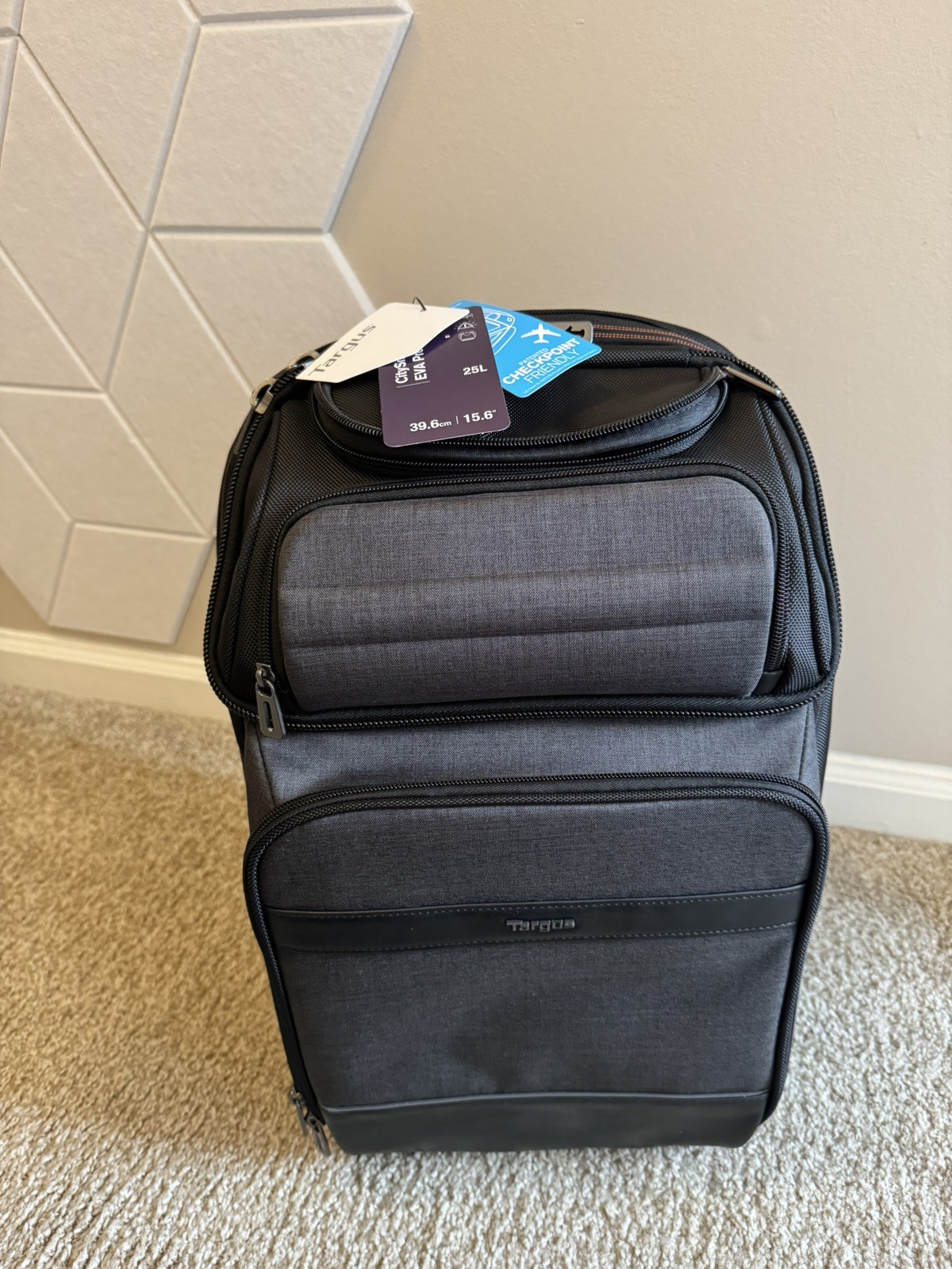 Targus - 15.6CitySmart EVA Pro Backpack - Black