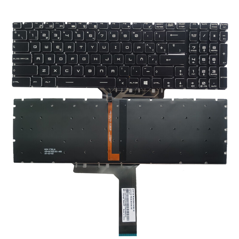 Laptop Latin Spanish Keyboard for MSI GP62 GP72 GL62 GP62VR GP62MVR GP72MVR