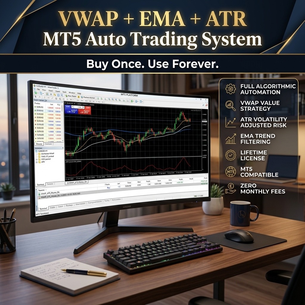 VWAP EMA ATR Expert Advisor MT5 - Auto Trading Most Traders Use Wrong