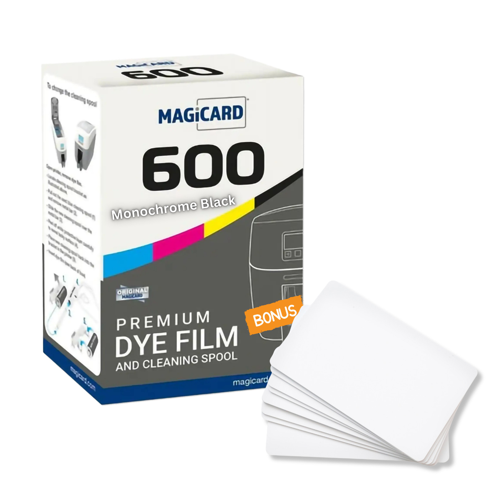 Magicard MB600KO/2 Black KO Ribbon w/ Overlay 600 Prints for Magicard 600 OEM