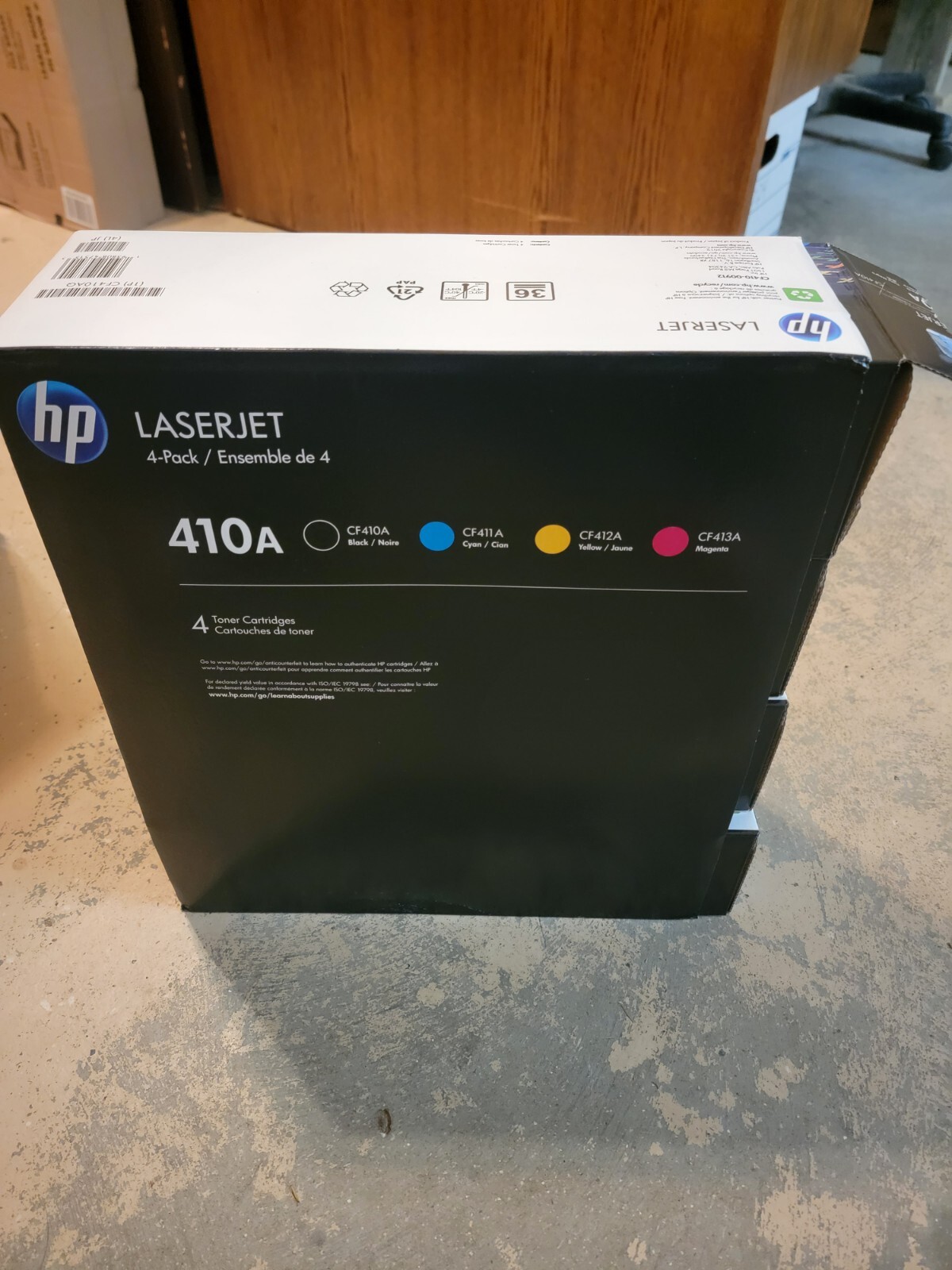 HP 410A Toner 4 Pack - All Colors - Box Opened / Product NOT used - Genuine HP