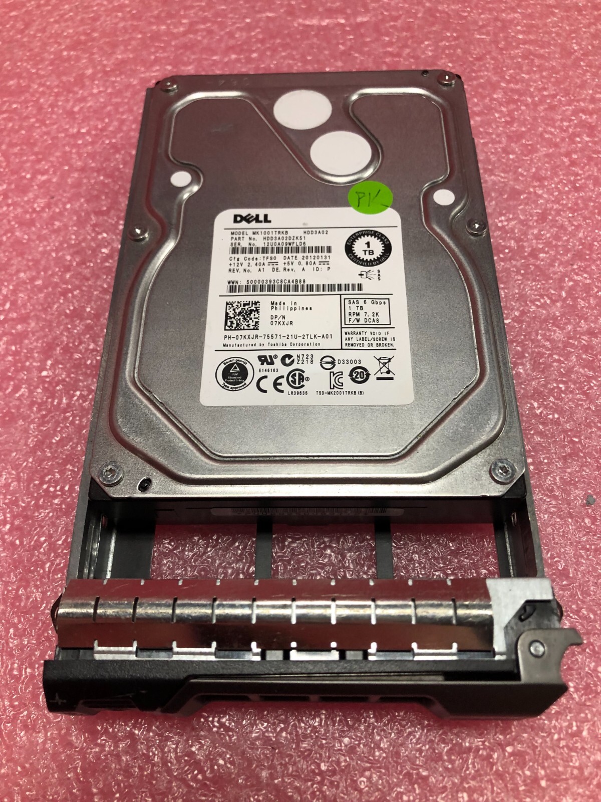 7KXJR DELL 1TB SAS 7.2K 3.5" TSST DRIVE