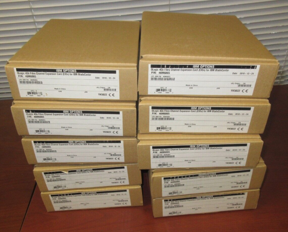 QLogic 46M6065, 4GB Fiber Channel Expantion Card "Other" Bracket (LOT OF 10)