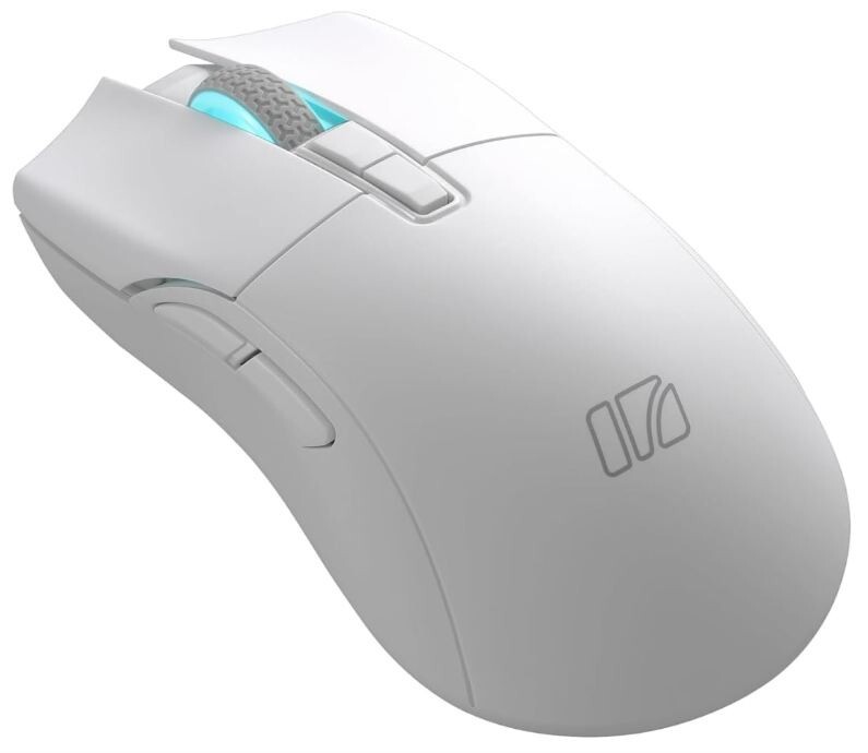 iRocks M31R Wireless White Gaming Mouse, Triple Mode USB 2.4G Bluetooth - New
