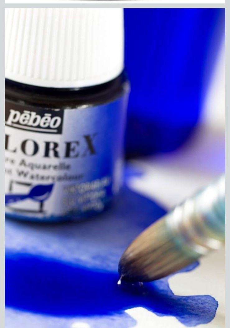 Pebeo Colorex Watercolor Ink Refill Cyan 1 Liter