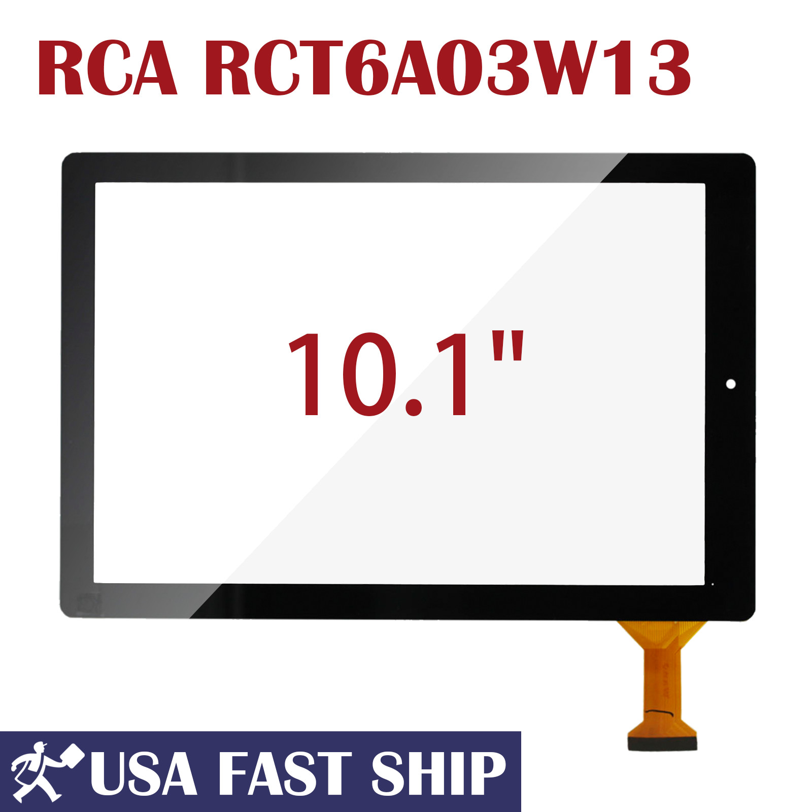 NEW Digitizer Touch Screen Panel Glass For RCA Viking Pro 10.1 Tablet RCT6A03W13