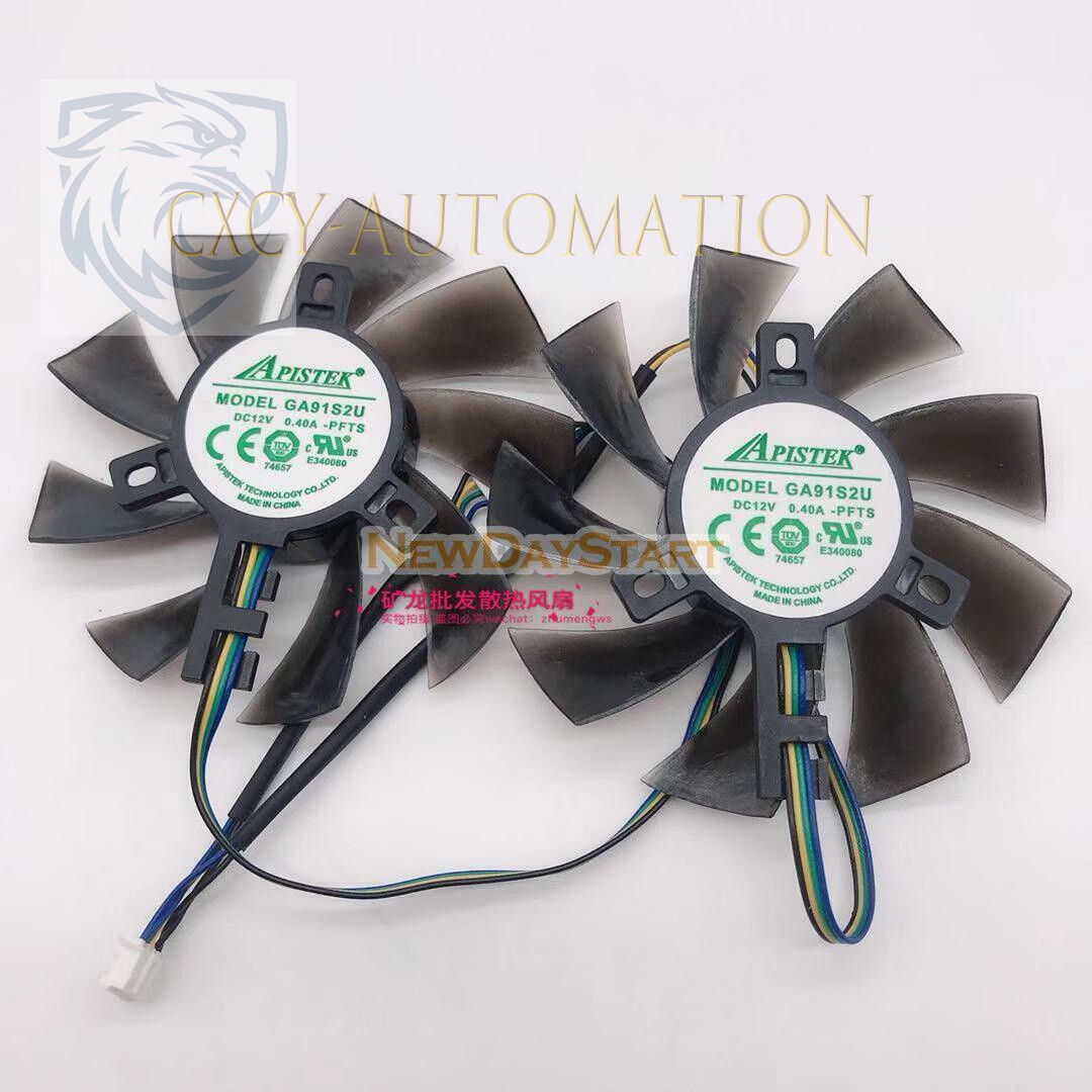 Dual Fan GA91S2U-PFTA 0.40A 4-pin For APISTEK Diameter 86mm Hole Distance 40mm~