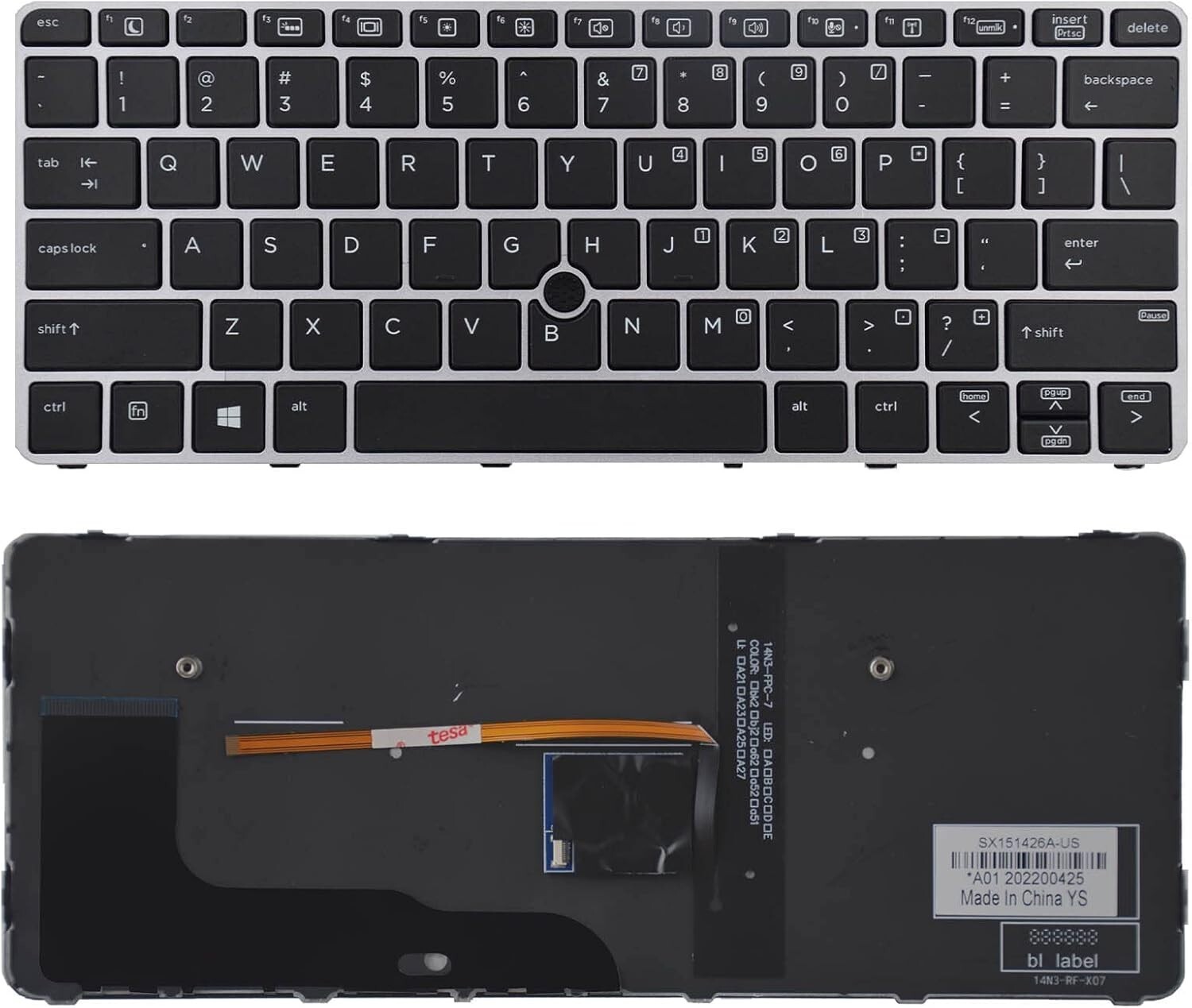 NEW HP EliteBook 725 820 G3 G4 Backlit Keyboard  815391-001 826631-001 826631001