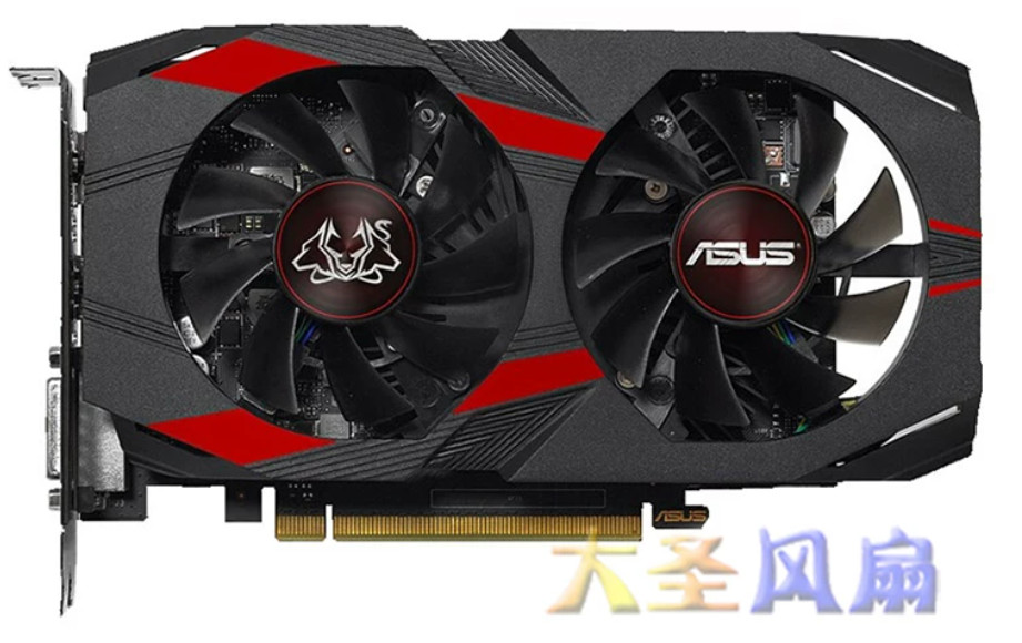 Graphics Card Cooler Heatsink For ASUS CERBERUS-GTX 1050/1050Ti Hellhound