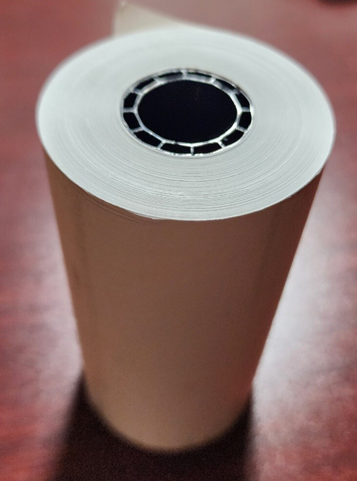 (24) 4-1/8" x 125' THERMAL HANDHELD PRINTER PAPER ROLLS  ~FAST ~