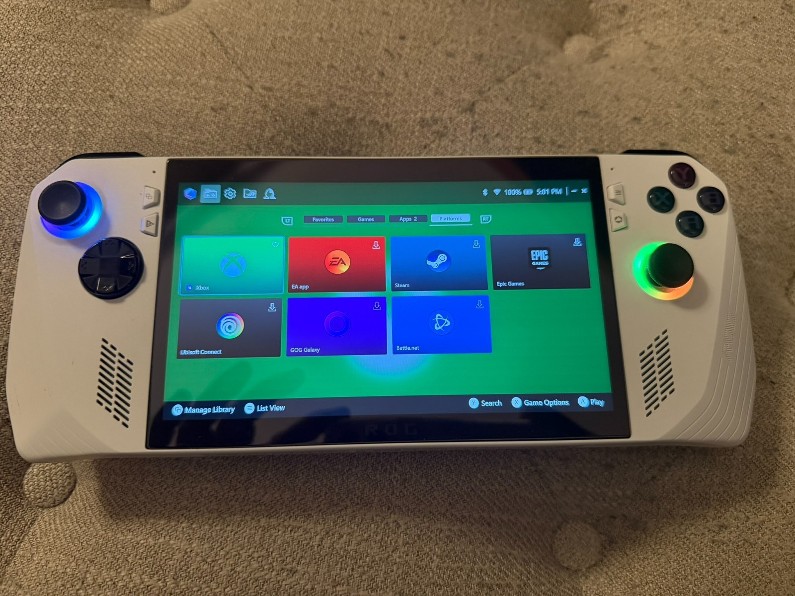 ASUS ROG Ally 7" Handheld - 512GB - Hall Effect Thumbsticks - Upgraded Battery
