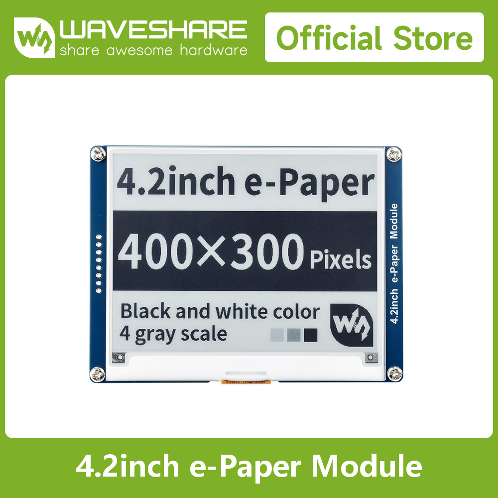 Waveshare 4.2inch e-Paper Module for Raspberry Pi 400x300 E-lnk Display SPI