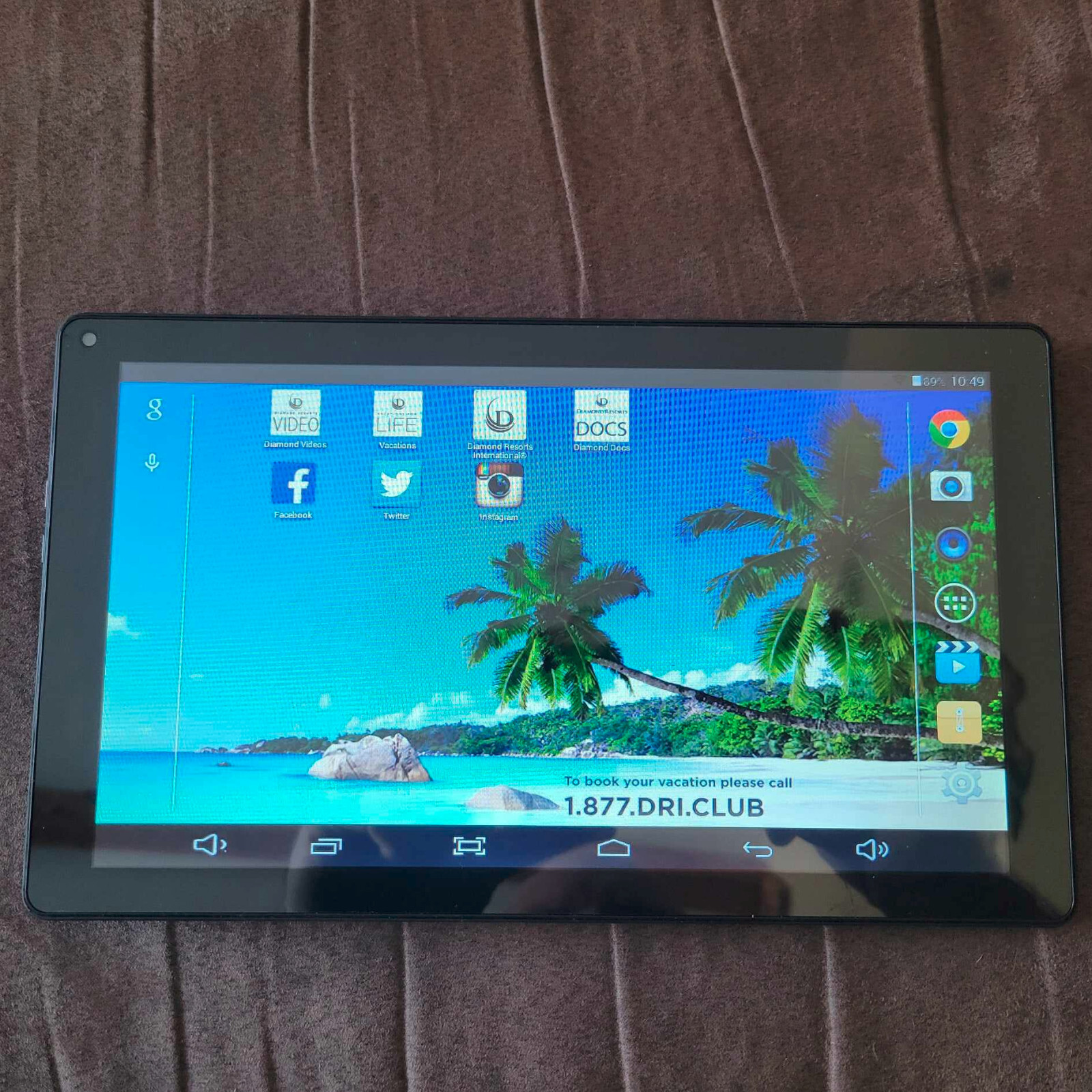 Diamond Resorts Azpen 10" A1045DRI Android Tablet - Black - #20240221798