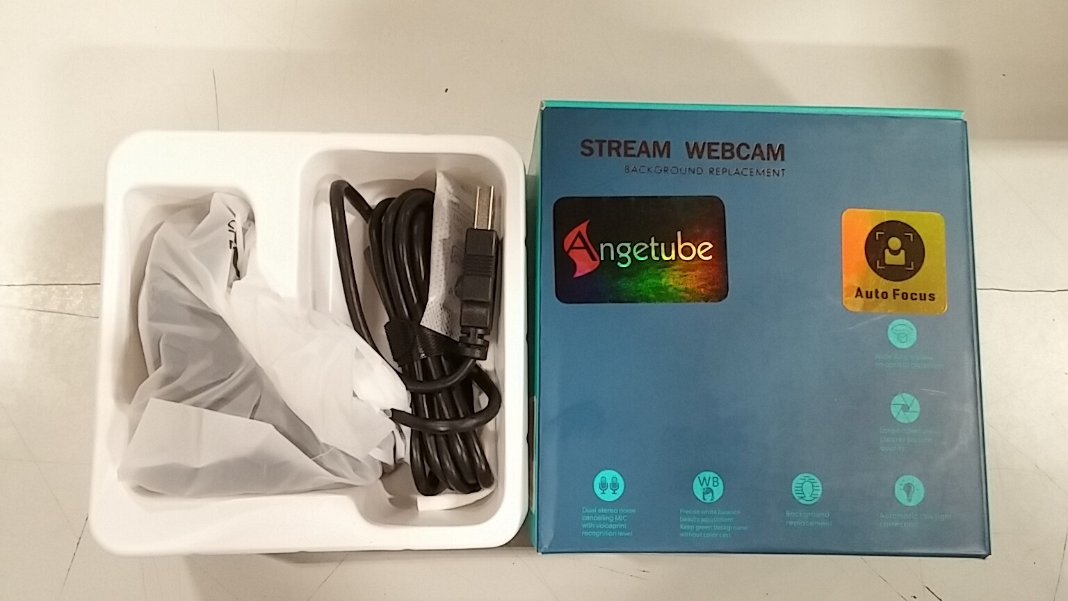 Angetube Stream Webcam 1080p HD With Background Replacement C2