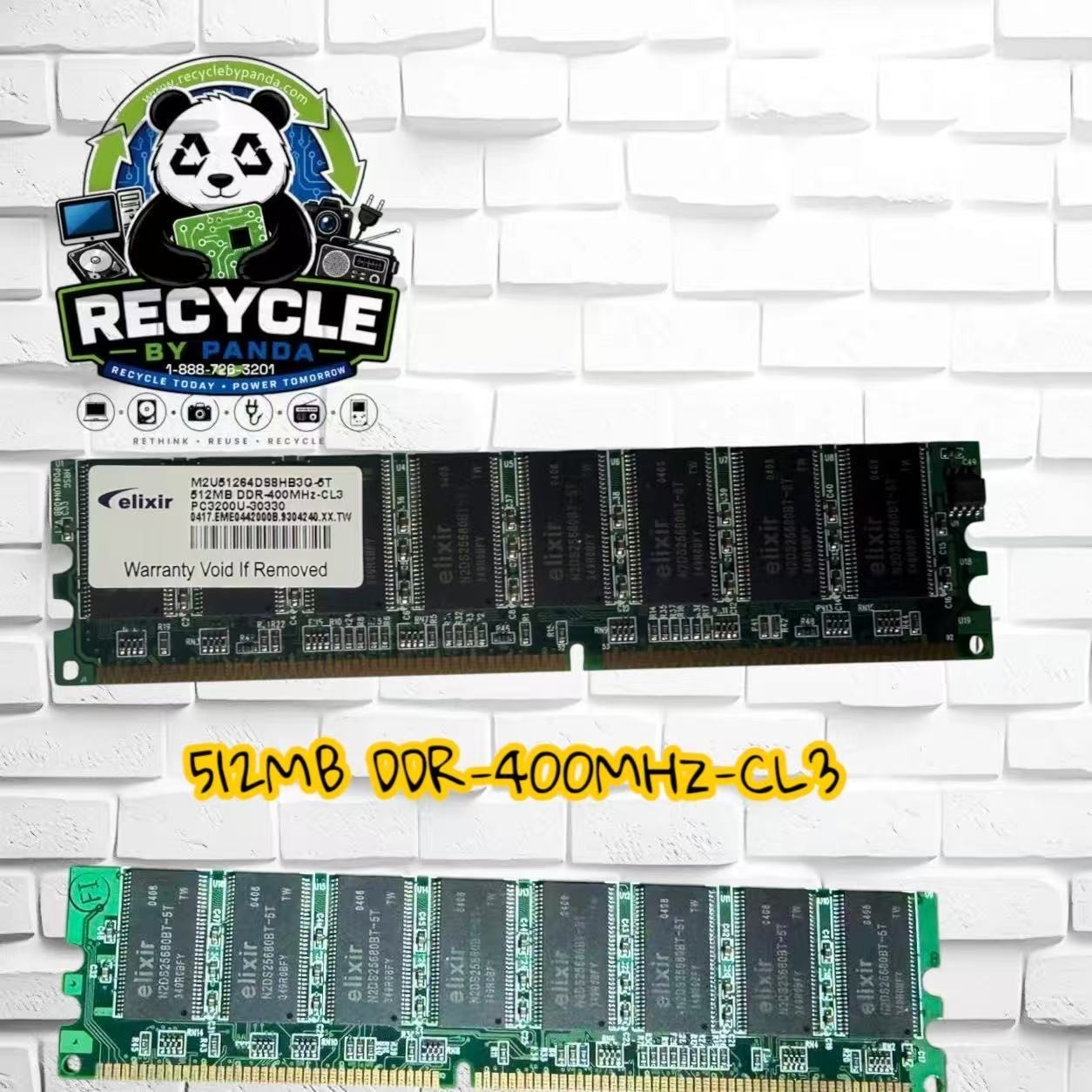 Elixir 512MB DDR SDRAM 400MHz CL3 184-Pin UDIMM Desktop RAM