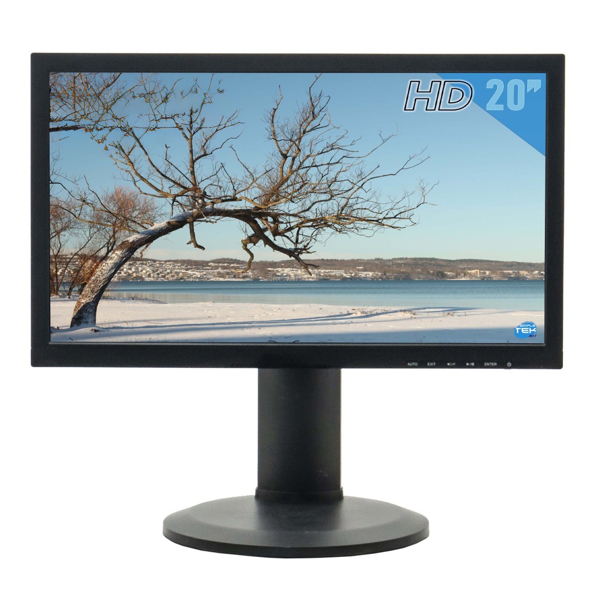 Simpletek B20T-7 20in VGA DVI Audio DVR POS LCD Monitor 60Hz 5ms