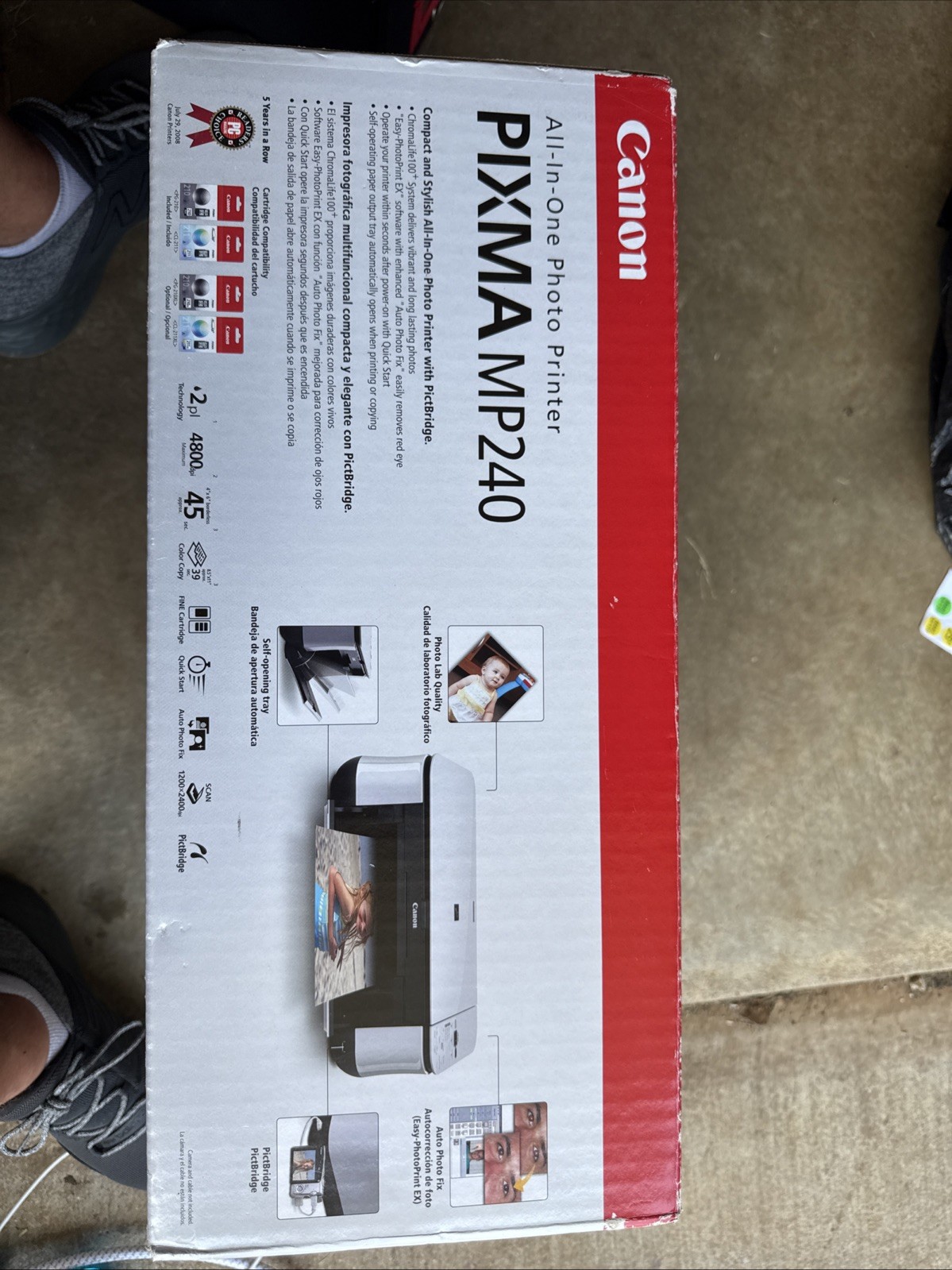 Canon PIXMA MP240  All-In-One Photo Printer New In box 