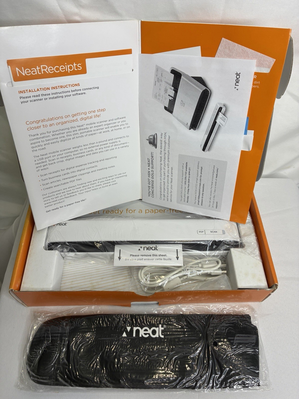 NeatReceipts Mobile Scanner and Digital Filing System NM-1000 NewOpenBoxUntested