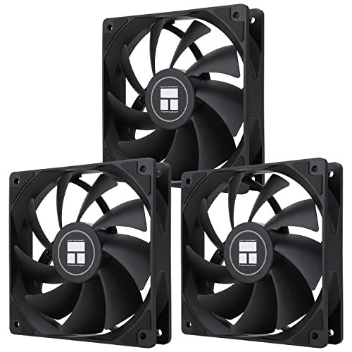 High Efficiency 120mm Silent Computer Fan - 3 Pack, 1550RPM with RGB Lighting