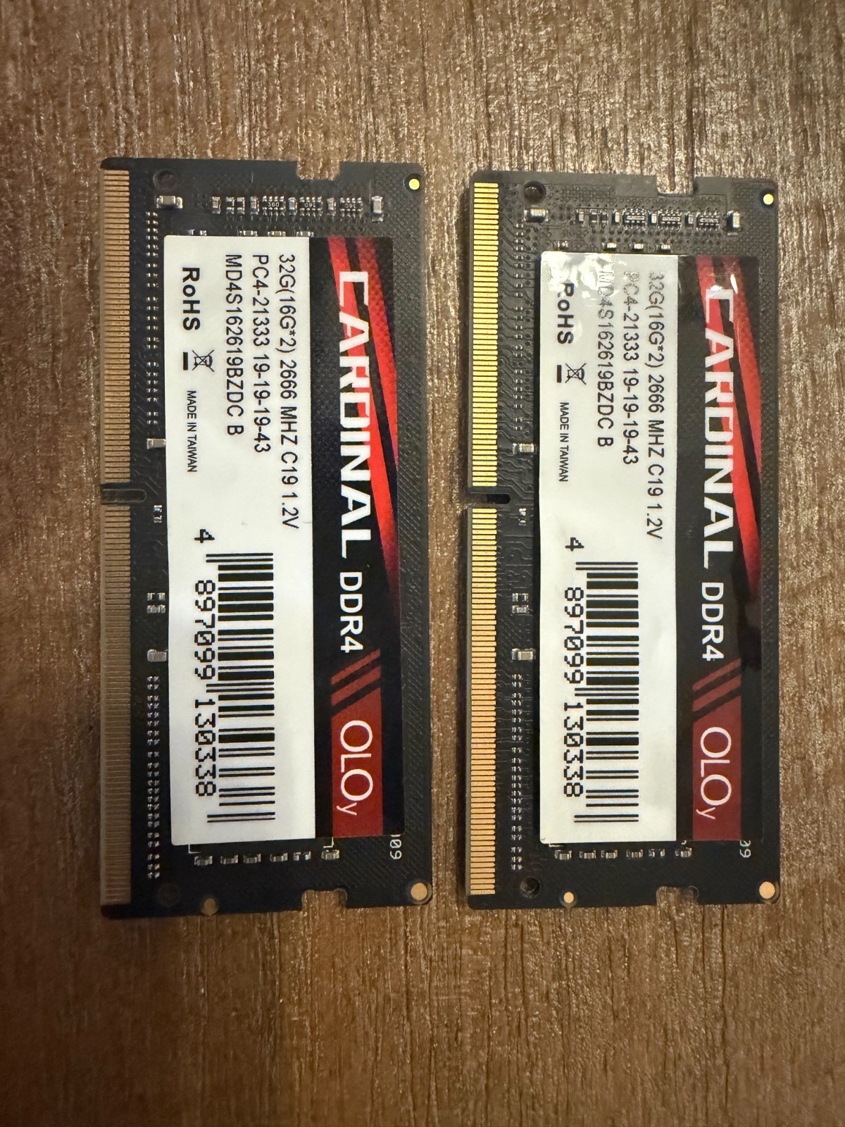Cardinal OLOy 32GB (2x16GB) DDR4 SODIMM Memory
