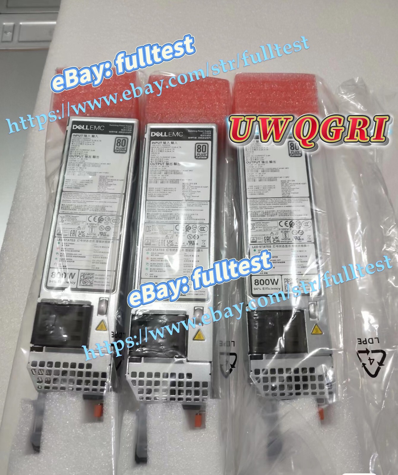 1pcs For Dell R650/R750/R6525/R7525 800W Platinum Power Supply - MGPPC / 0MGPPC