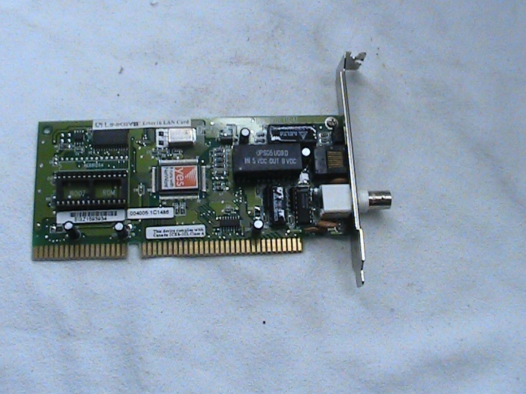1 USED LINKSYS ETHER16 LAN NETWORK CARD ISA 10BASET