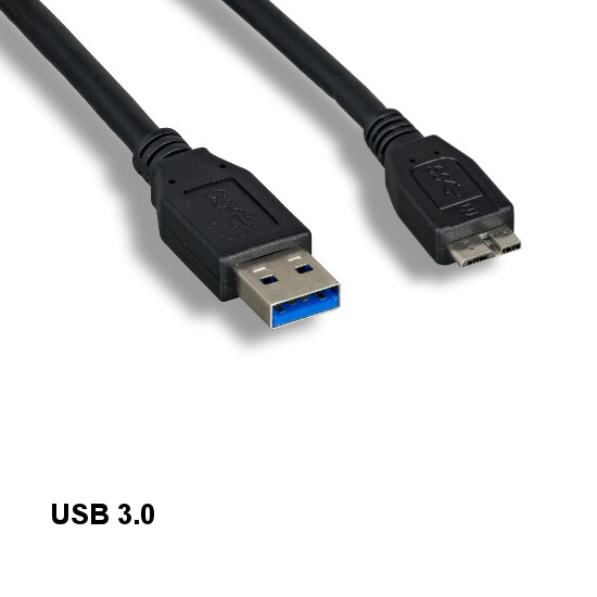 KNTK 3ft SpuerSpeed USB 3.0 Type A to Micro B Cable 28AWG 5Gbps SmartPhone Data