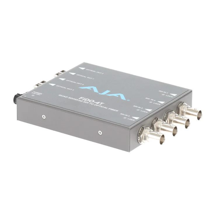 AJA FiDO-4T-LC 4-Channel 3G-SDI to LC Fiber Transmitter - Single-Mode