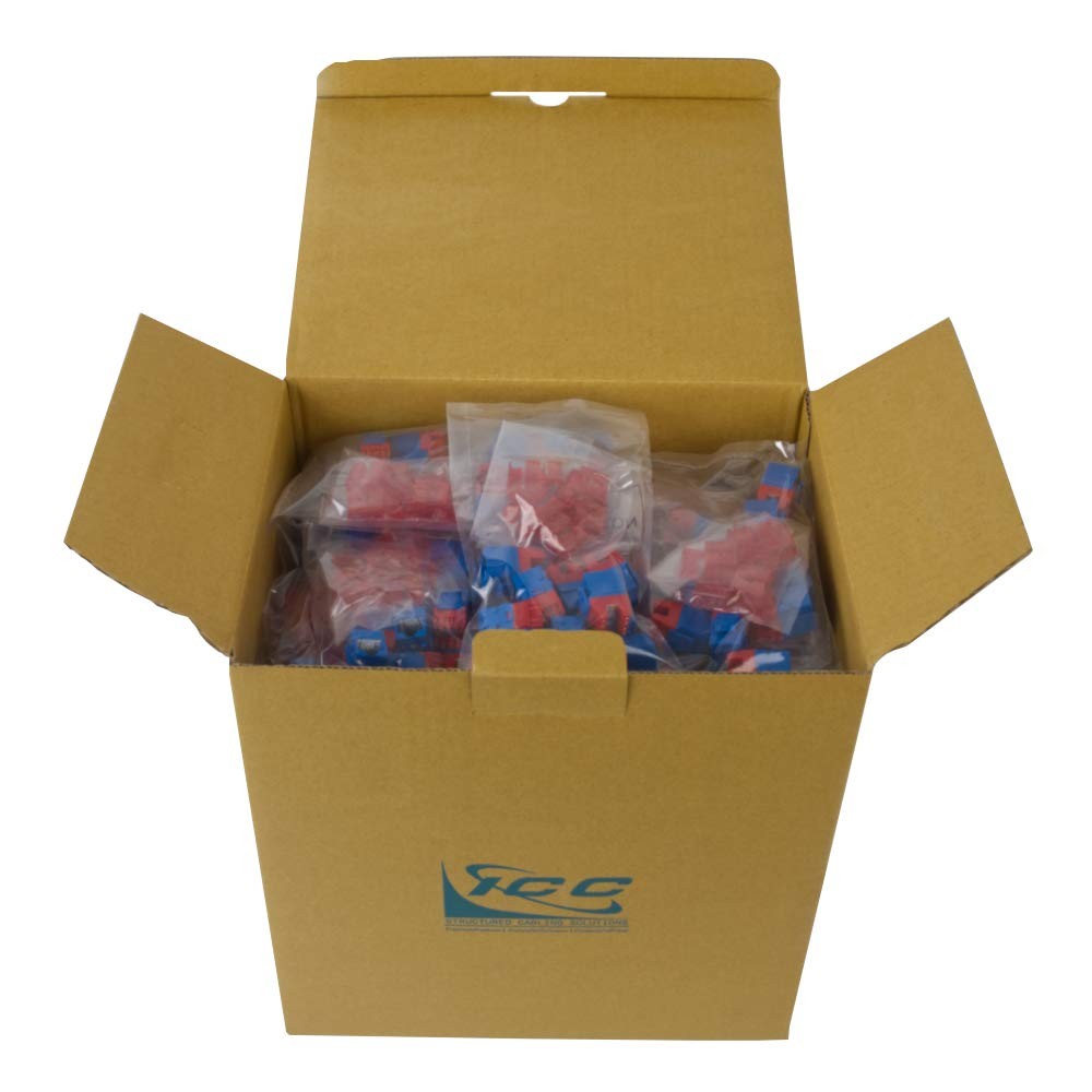 ICC IC107F6RBL CAT6 RJ45 Keystone Jack 400 Pack