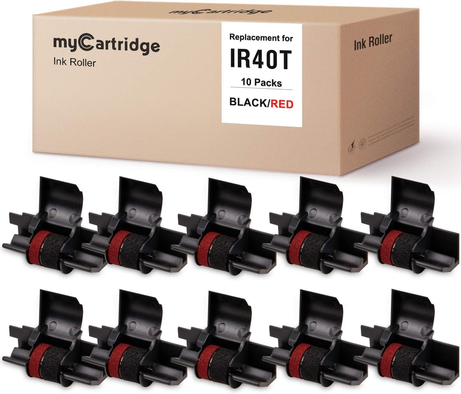 Roller 10 Pcs Replacement IR40T Calculator BK R myCartridge Ink